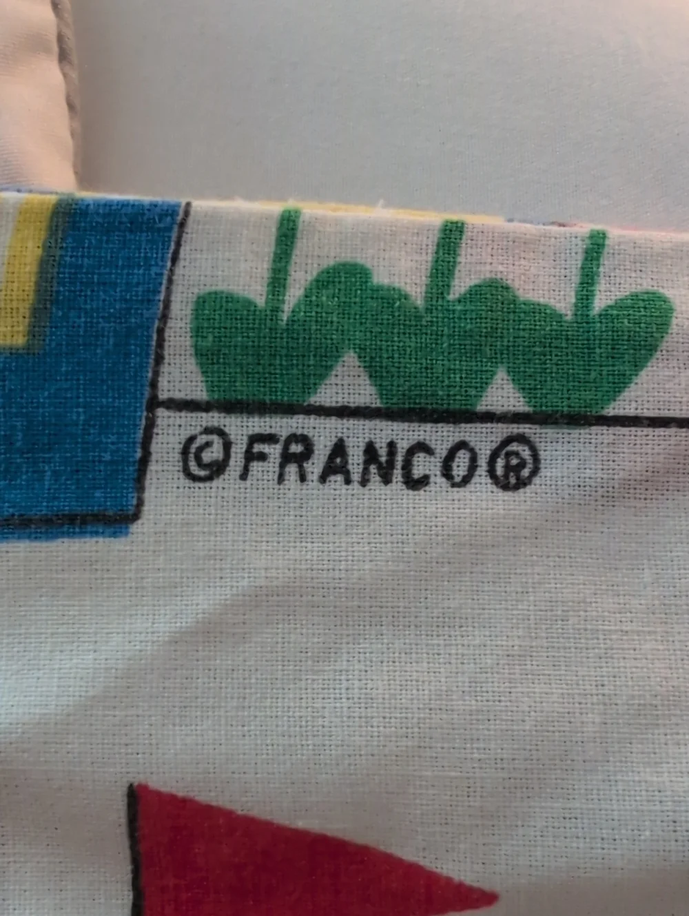 Vintage Franco Retro Circus Theme Kids Pillowcase Carnival Tent Elephants Circus